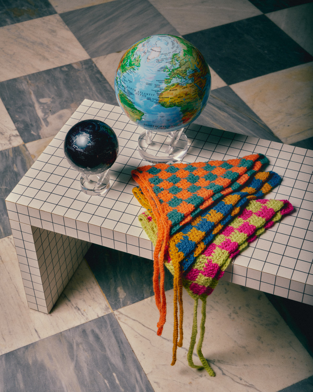 CHECKERED BANDANA