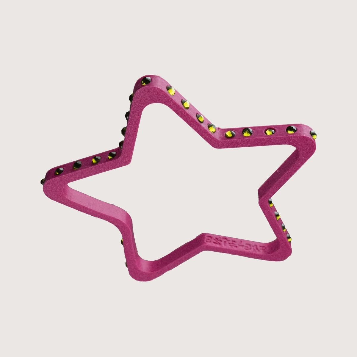 SUPERSTAR BRACELET Fucsia con strass verde lime
