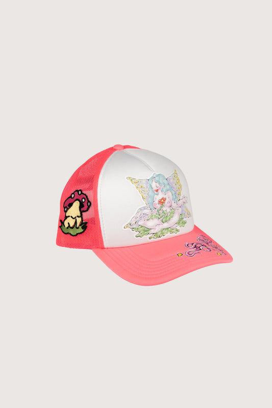 TRUCKER HAT MARAMEO X ASTELAND ROSA FLUO