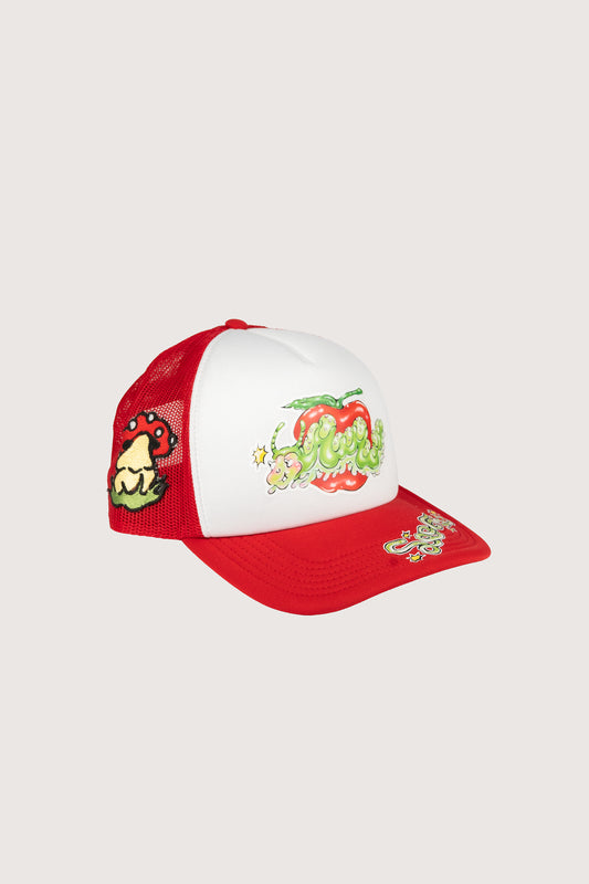 TRUCKER HAT MARAMEO X ASTELAND ROSSO