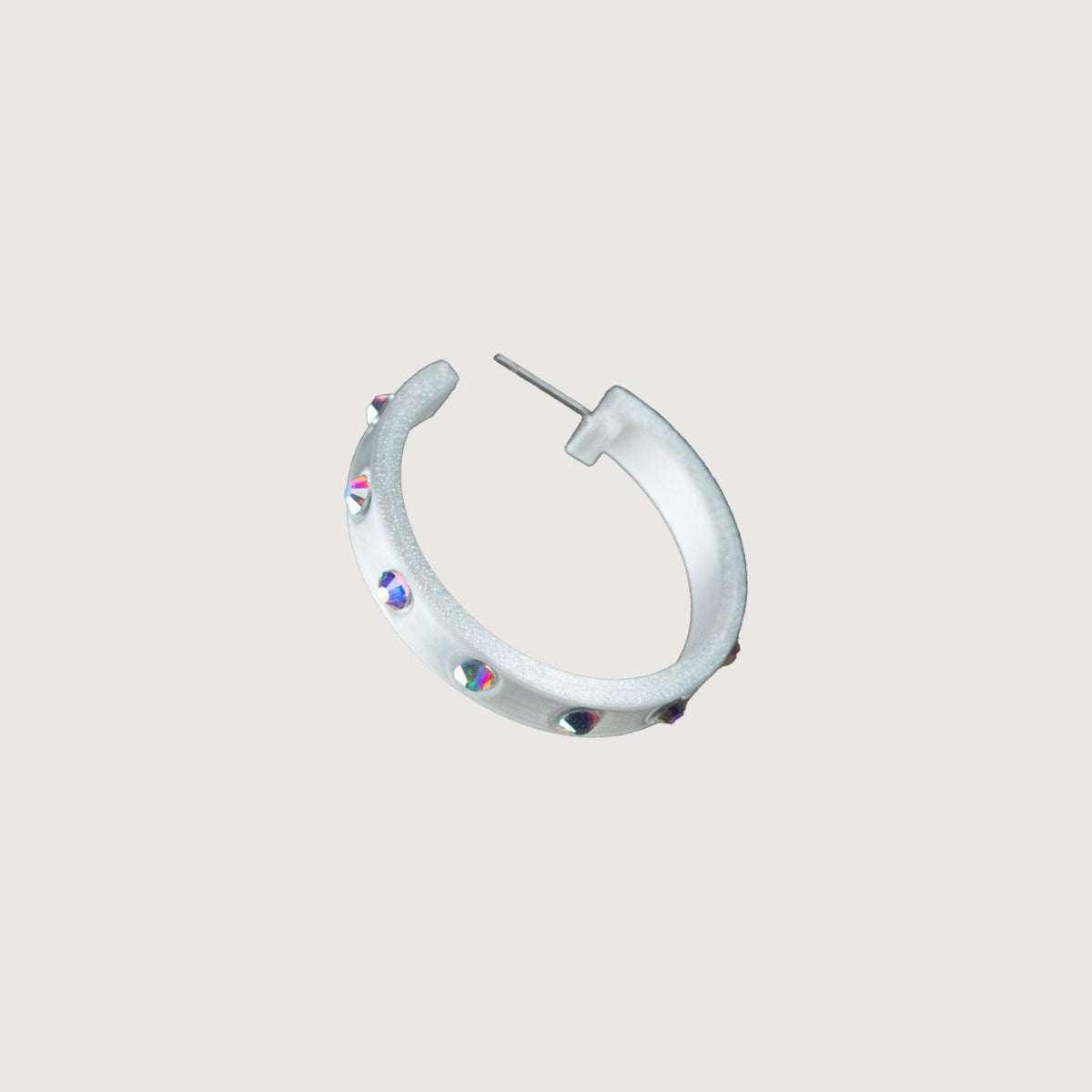 Gossip Hoops Bianco iridescente