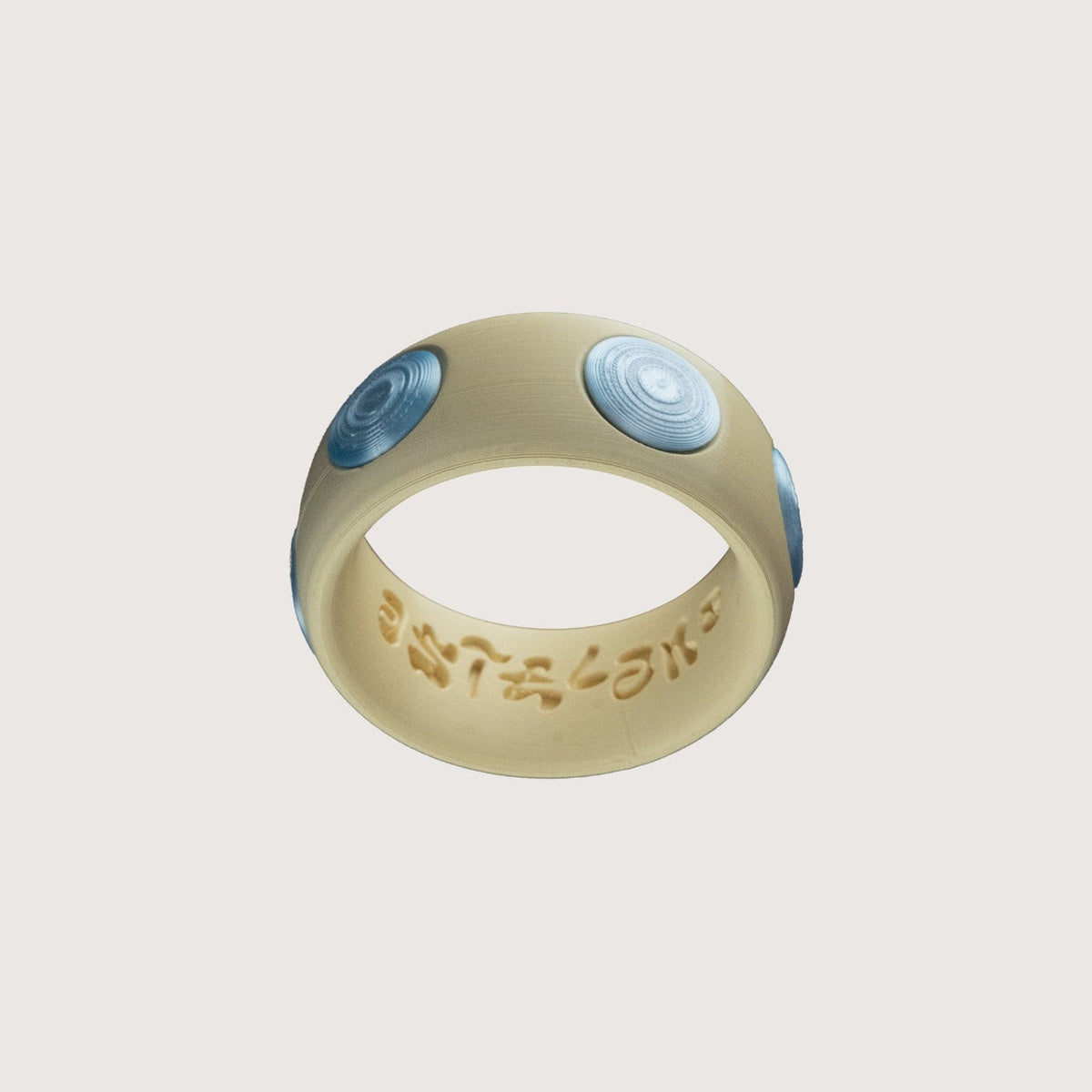 POLKA BRACELET Giallo burro / Azzurro