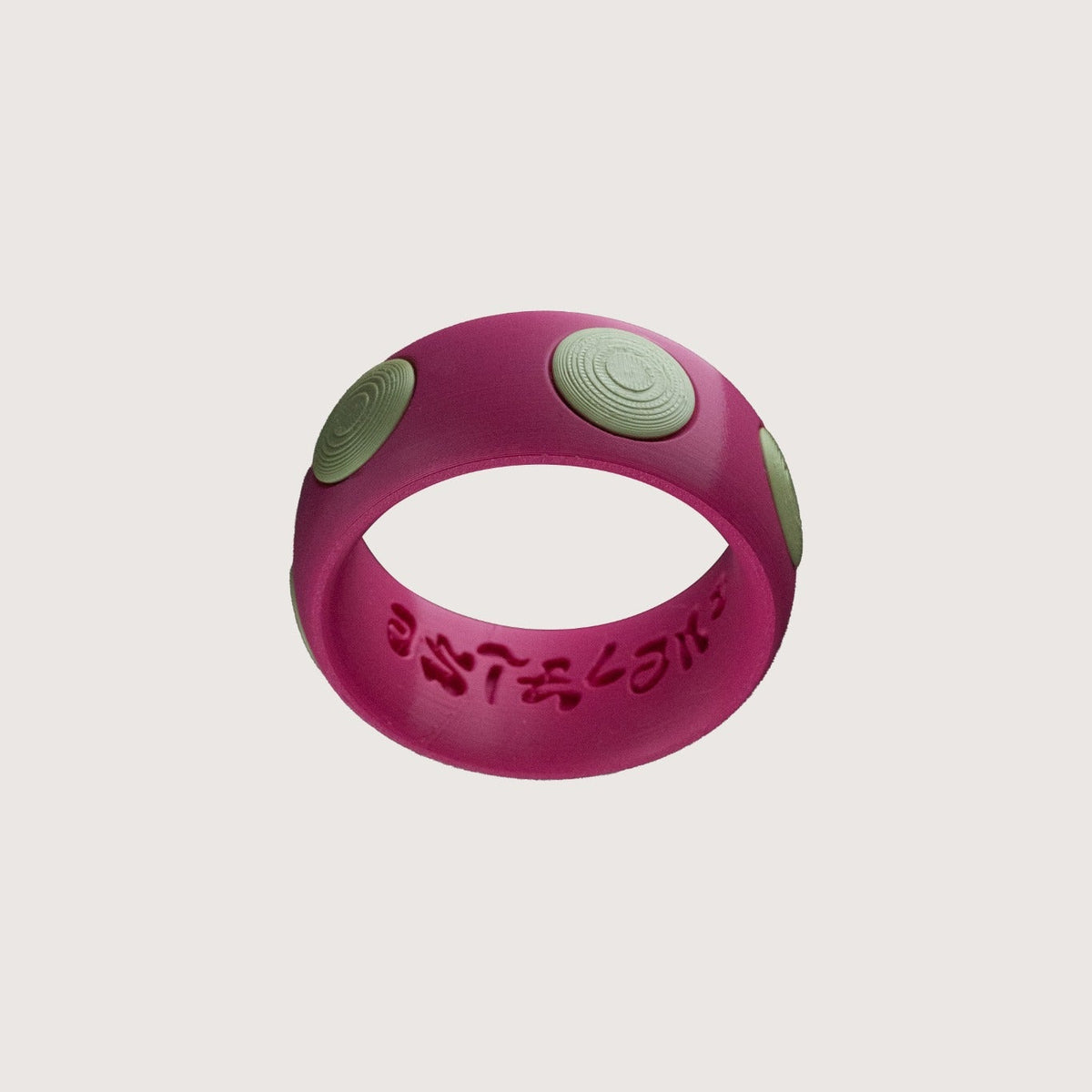 POLKA BRACELET Fucsia / Verde salvia