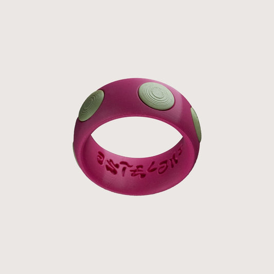 POLKA BRACELET Fucsia / Verde salvia